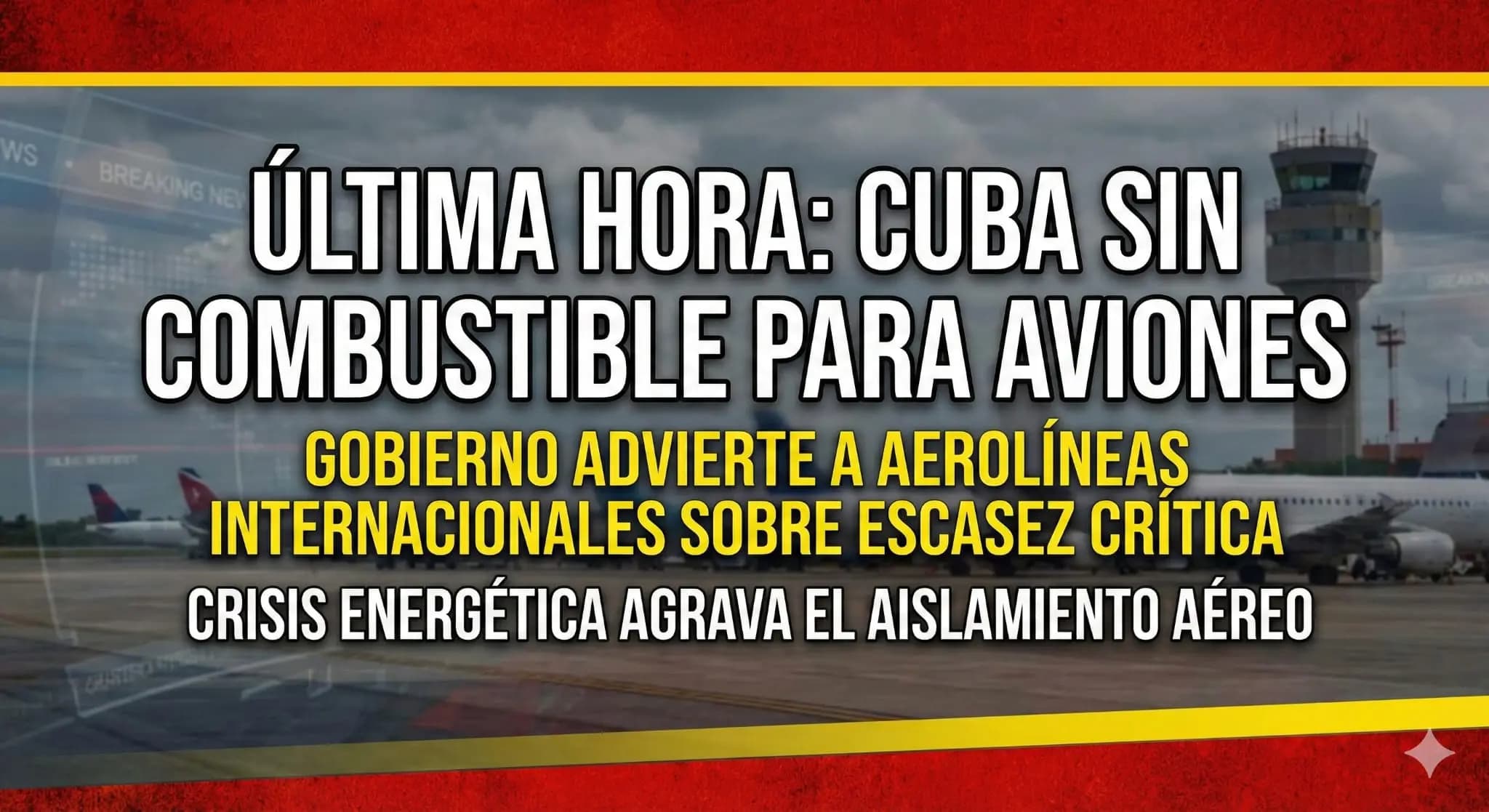 Alerta Máxima: Cuba se queda sin combustible para aviones y advierte a aerolíneas internacionales
